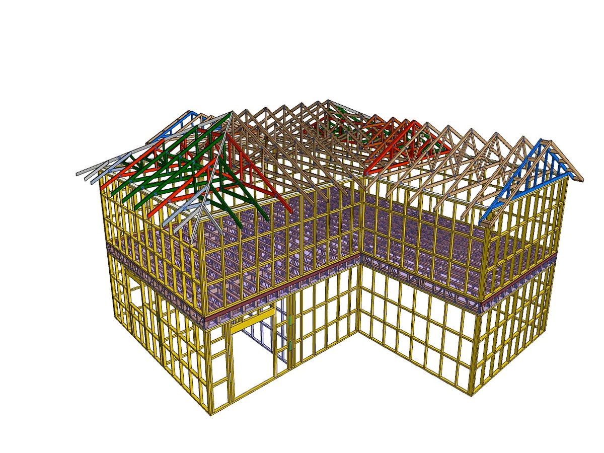 MiTek 3D frame and truss design model